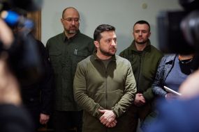 Denys Shmyhal and Volodymyr Zelensky