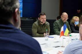 Volodymyr Zelensky and Denis Shmygal