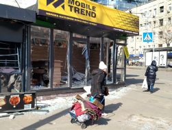 The shop in Kyiv was destroyed by the blast