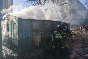 Consequences of the shelling of the Vynohradar microdistrict