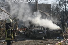 Consequences of the shelling of the Vynohradar microdistrict