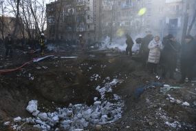 Consequences of the shelling of the Vynohradar microdistrict