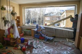 Consequences of the shelling of the Vynohradar microdistrict