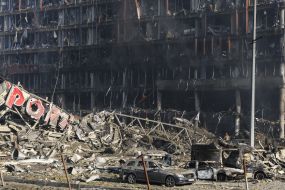 The shopping center in Kyiv was destroyed