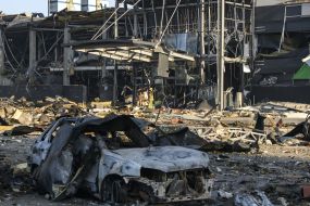 The shopping center in Kyiv was destroyed