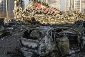 The shopping center in Kyiv was destroyed