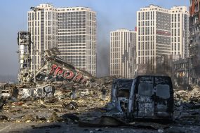 The shopping center in Kyiv was destroyed