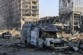 The shopping center in Kyiv was destroyed