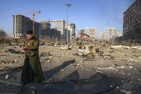 The shopping center in Kyiv was destroyed