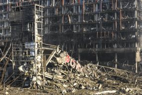 The shopping center in Kyiv was destroyed