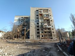 Destroyed house in Kharkov