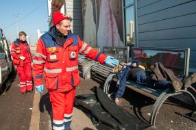 The body of a man injured in the shooting