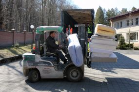 Volunteer staff of humanitarian aid in Lviv region