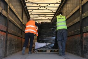 Volunteer staff of humanitarian aid in Lviv region