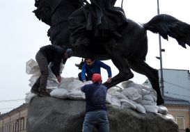 A monument to Hetman Petro Sagaidachny