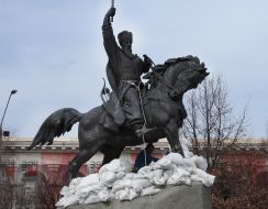 A monument to Hetman Petro Sagaidachny