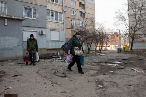 Dwelling house destroyed as a result of the shelling of Kharkiv