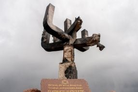 The Russians fired on a Holocaust memorial