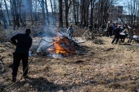 Toloka in the park in Drohobych