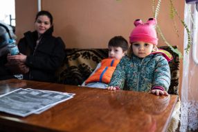 Immigrant children in Drohobych