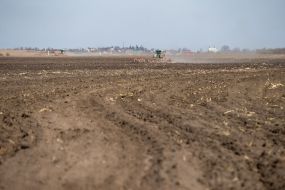 Soil preparation for sowing corn in Lviv region