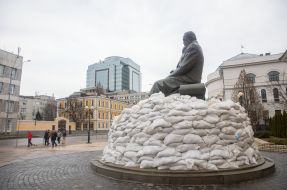 Monument to Mykhailo Hrushevsky in Kyiv