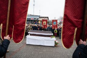 Farewell ceremony for serviceman Vasily Veklyuk
