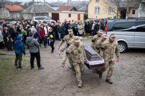 Farewell ceremony for serviceman Vasily Veklyuk