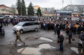 Farewell ceremony for serviceman Vasily Veklyuk