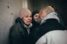 Evacuation of people from Chernihiv