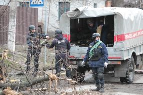Demining in Bucha