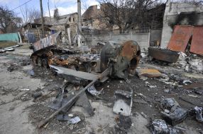 Russian military equipment destroyed