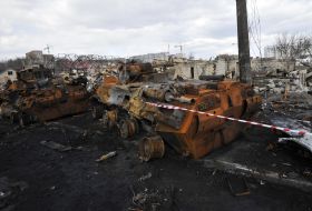 Russian military equipment destroyed