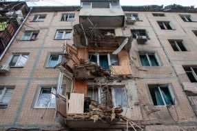 Destroyed house in Kharkiv
