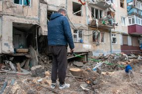 Destroyed house in Kharkiv