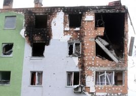 Residential buildings in the village of Buzova were destroyed as a result of explosions and shelling by the occupiers