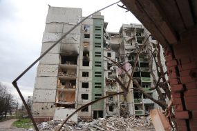 The results of the shelling in Chernihiv