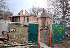 Destroyed house