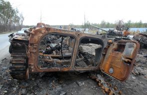 Destroyed equipment of the Russian army