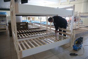 Arrangement of a center for refugees in Lviv