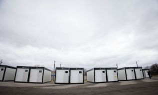 Modular houses for rescuers and volunteers in Borodianka