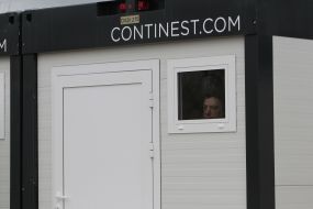 Modular houses for rescuers and volunteers in Borodianka