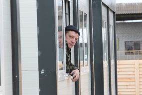 Modular houses for rescuers and volunteers in Borodianka