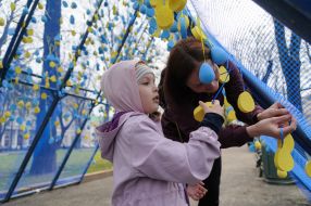 Акция ''Коридор жизни'' в сквере ''На Валах'' во Львове