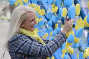 Акция ''Коридор жизни'' в сквере ''На Валах'' во Львове