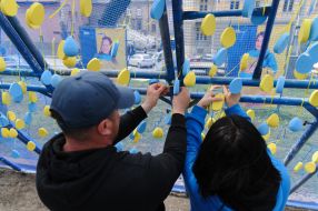 Акция ''Коридор жизни'' в сквере ''На Валах'' во Львове