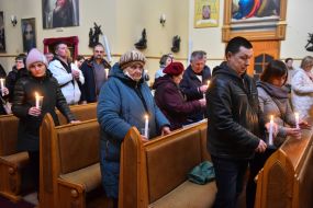 Великодня літургія  у Санктуарії Бога Отця Милосердного в Запоріжжі