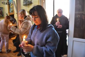 Великодня літургія  у Санктуарії Бога Отця Милосердного в Запоріжжі