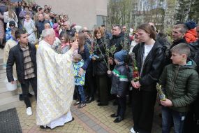 Palm Sunday celebration in Stryi