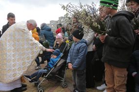 Palm Sunday celebration in Stryi